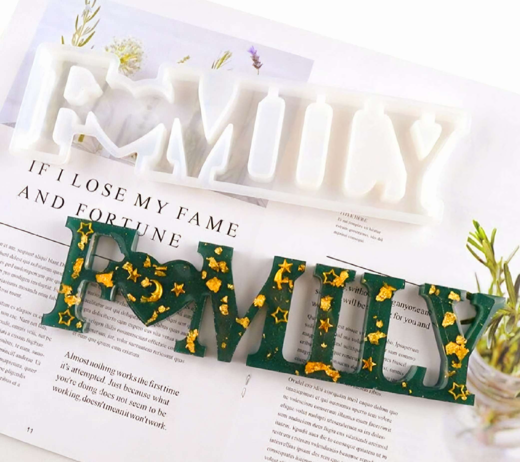Family Silicone Mold - Designer Epoxy